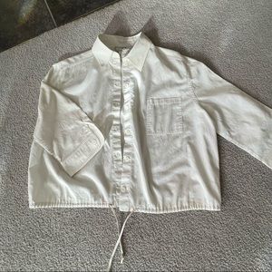 ST JOHN SPORT BY Marie grey white button up